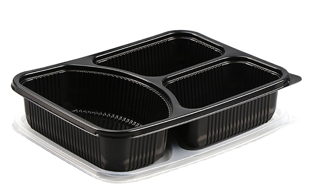 3 compartment to go containers