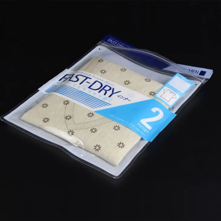 Plastové obaly Obalové vrecká so zipsom Top Clear Window Vlastné tlač