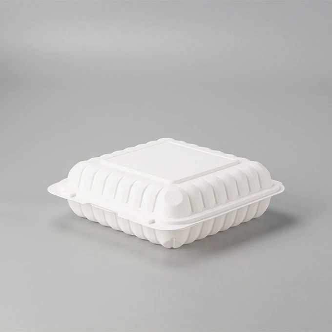 9x9 Hinged To Go Containers