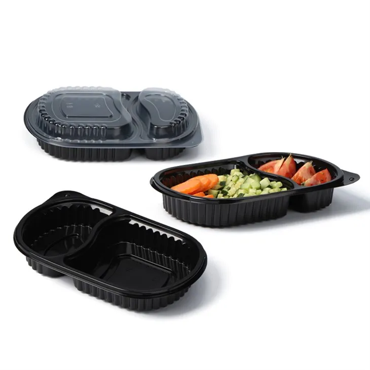 2 priehradky na vyberanie nádob na potraviny