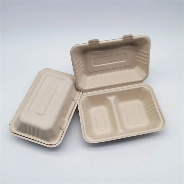 Kompostovateľné obedové boxy z buničiny Nature