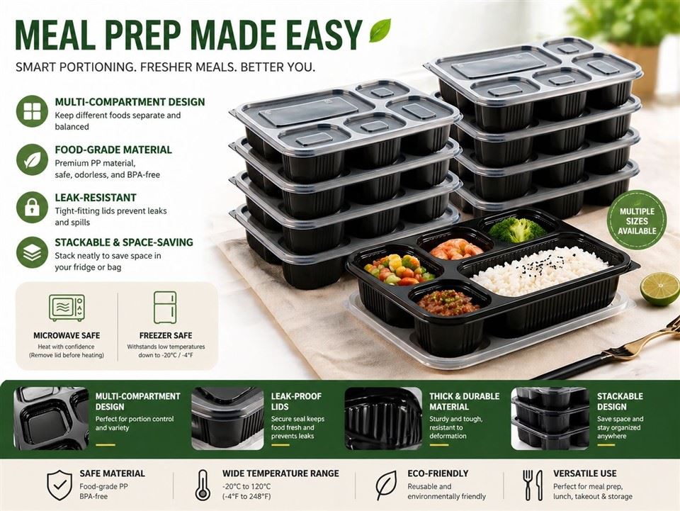 Plastic Food Compartment Trays factory