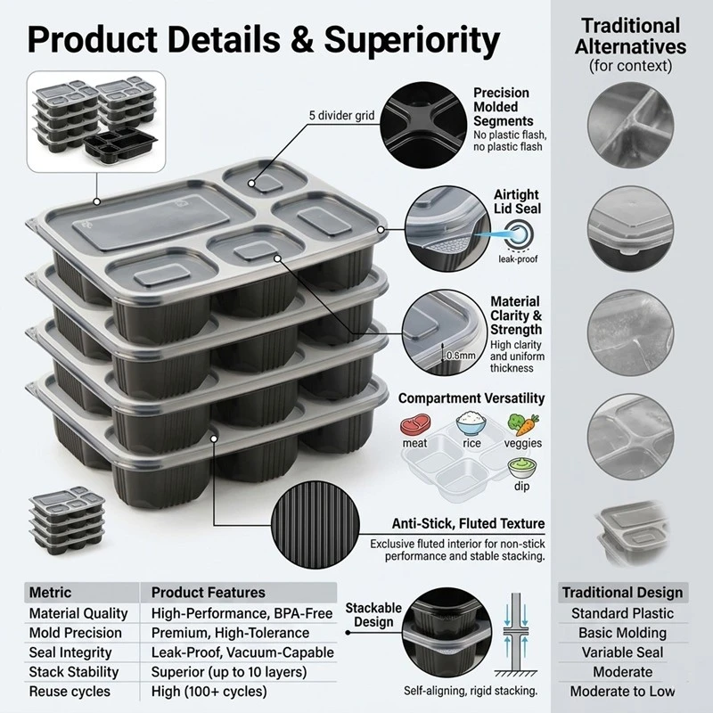 Plastic Food Compartment Trays suppliers